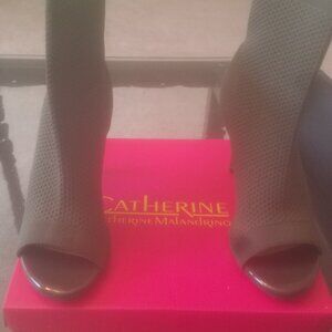 Olive Open Toe Bootie